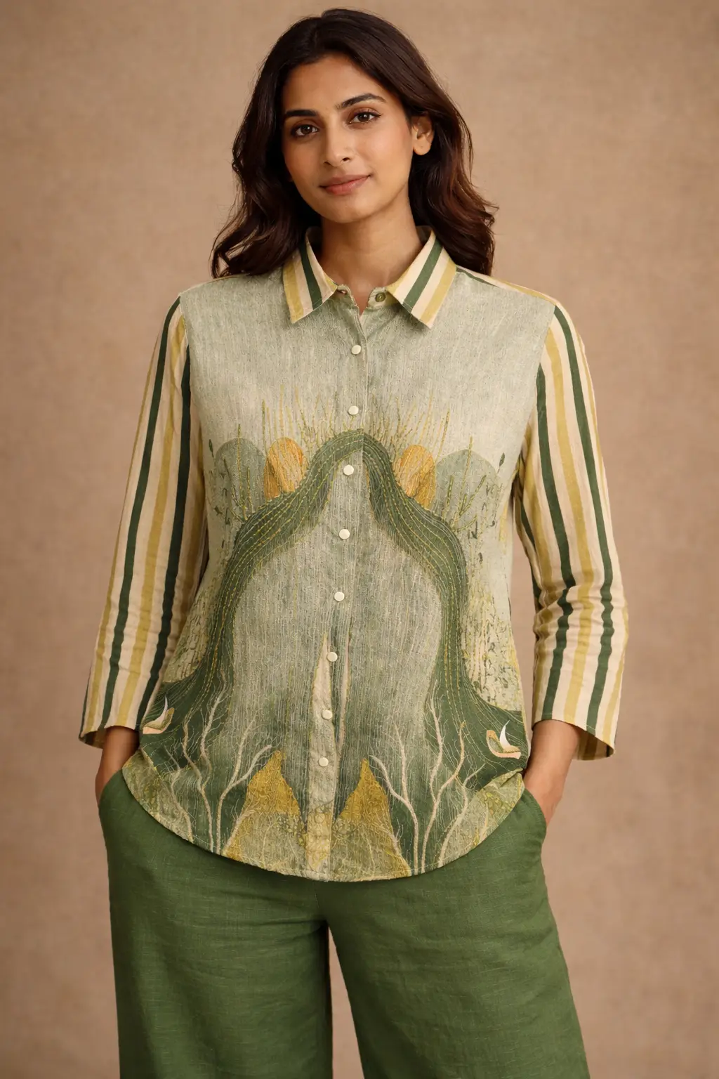 Rabistha Sage Harmony Handcrafted Co-Ord Set