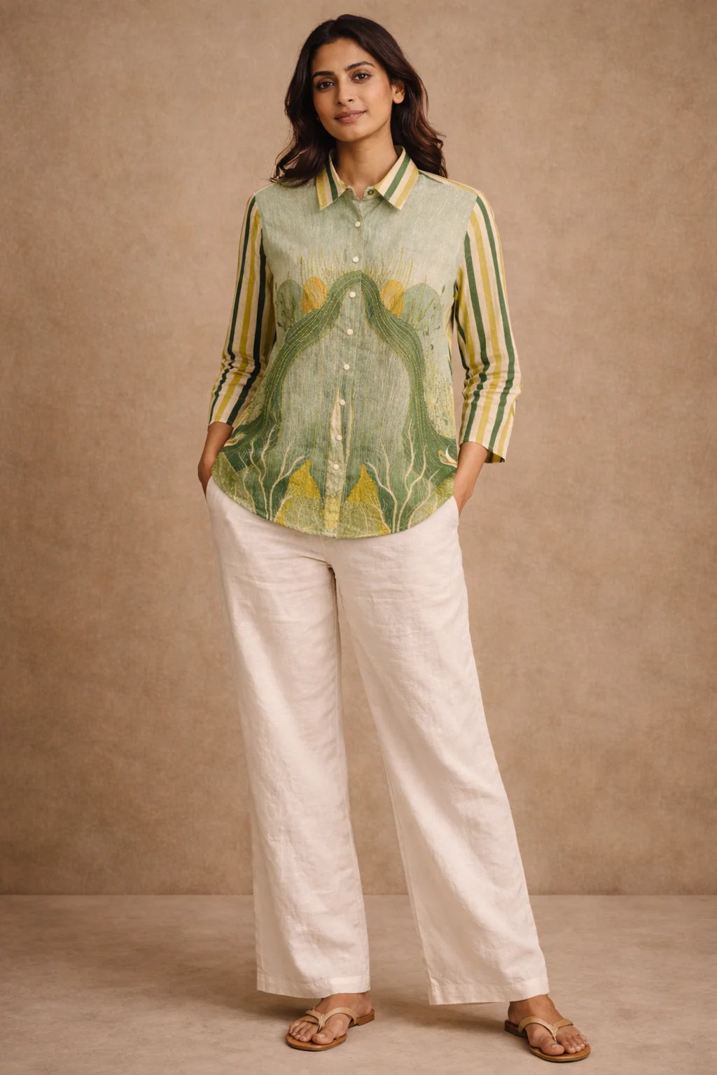 Rabistha Sage Harmony Handcrafted Co-Ord Set