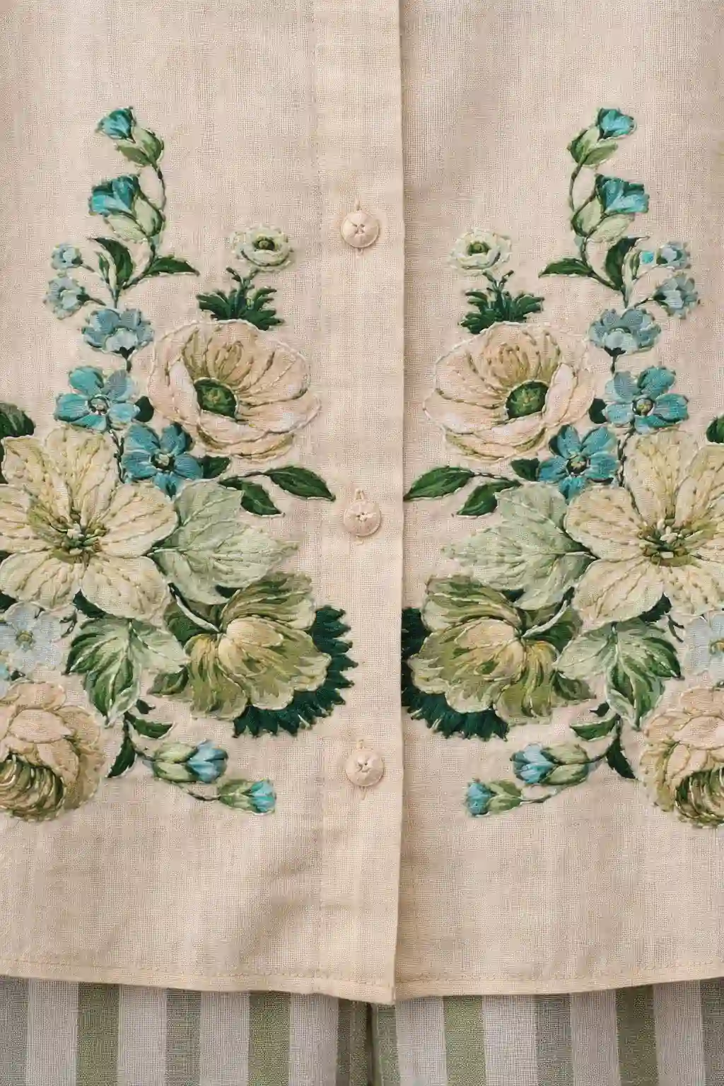 Rabistha Ivory Bloom Handcrafted Co-Ord Set