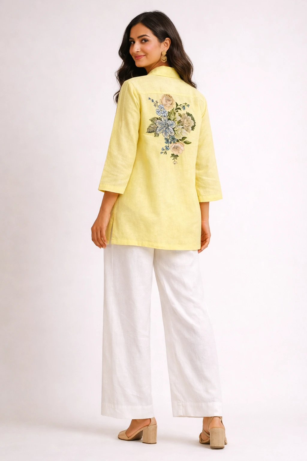 Pastel Bloom Embroidered Co-Ord Set