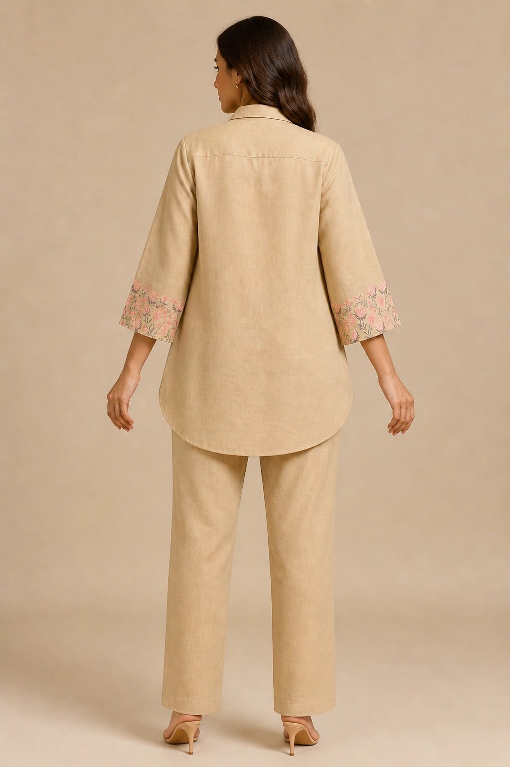Rabistha Sand Blossom Minimal Co-Ord Set