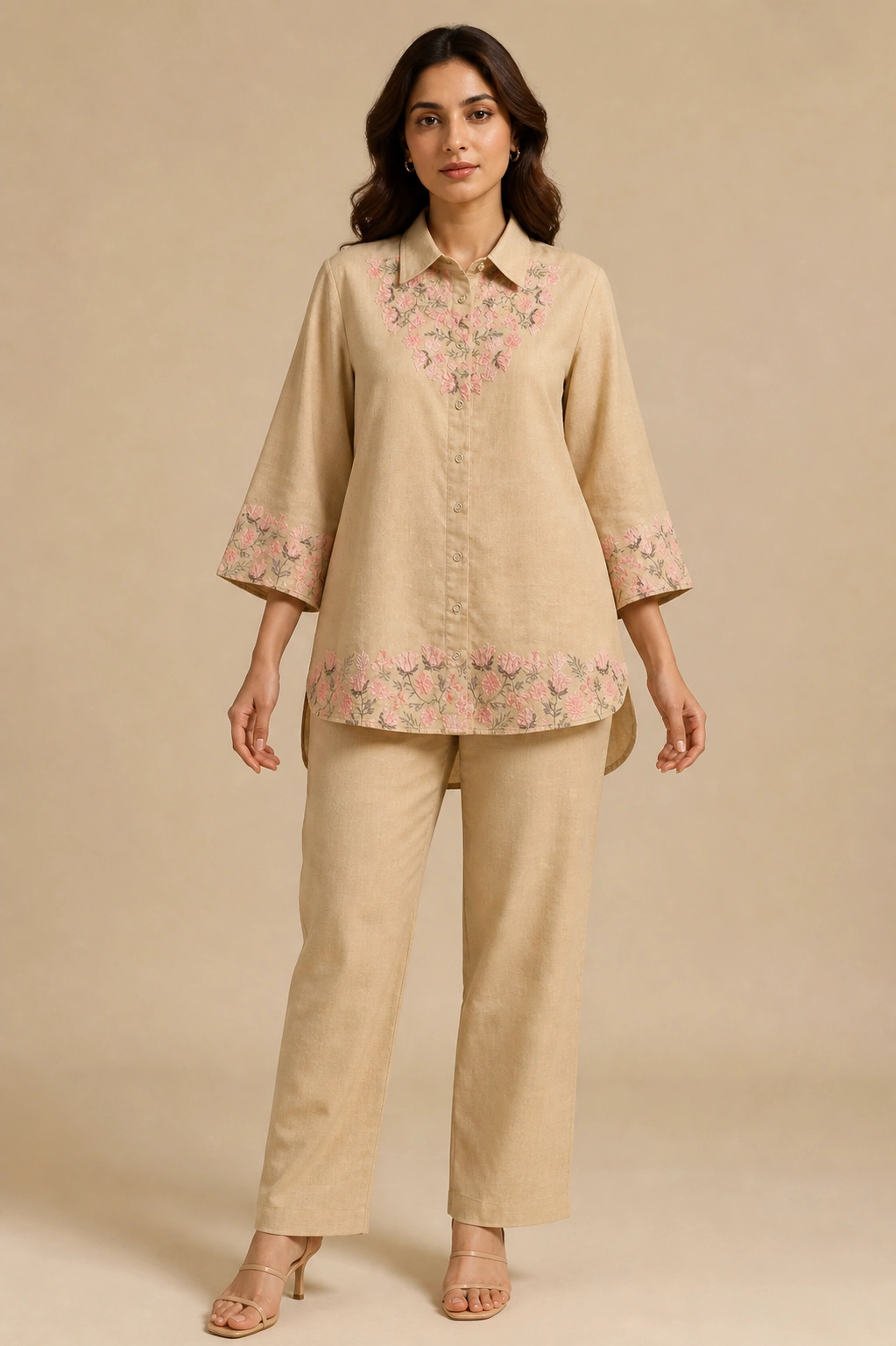 Rabistha Sand Blossom Minimal Co-Ord Set
