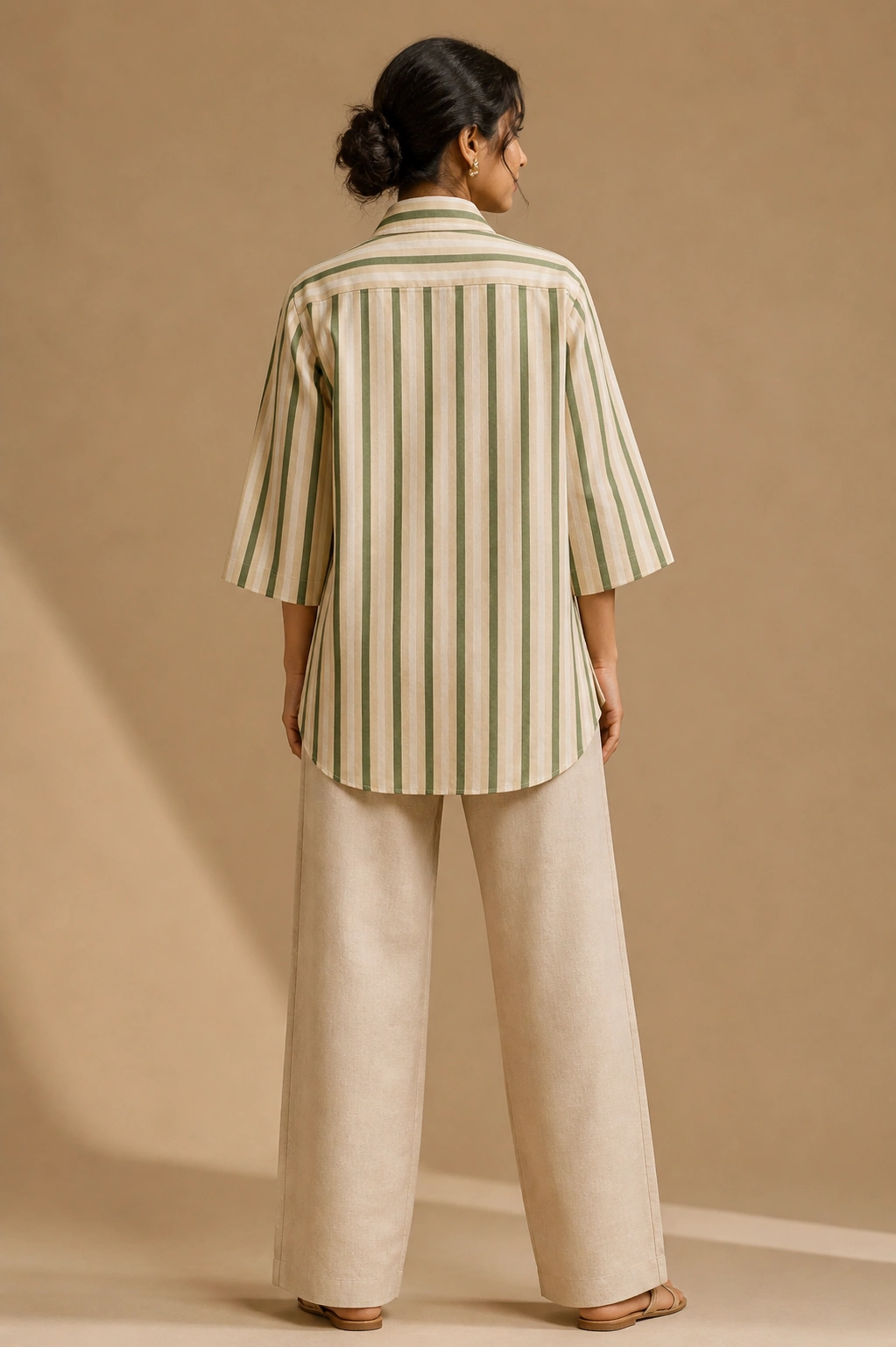 Rabistha Olive Earth Abstract Co-Ord Set